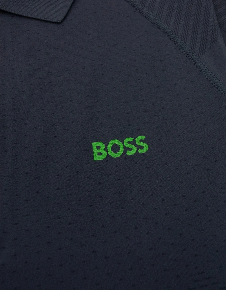 Phileas Half Zip Ss Polo Navy 402