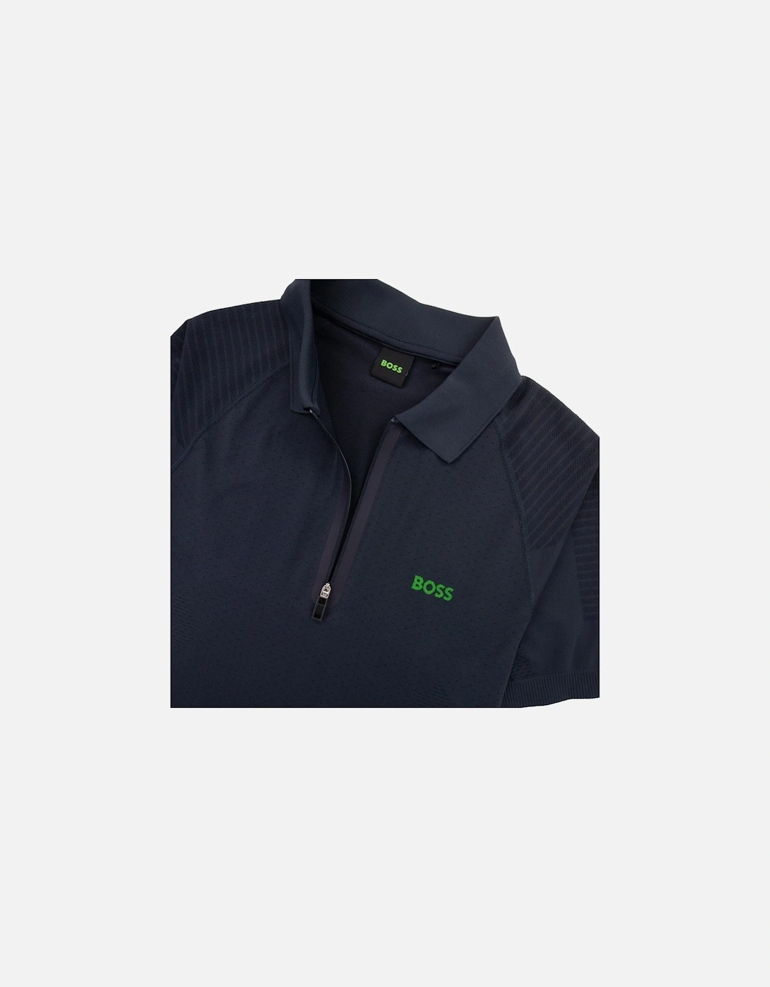 Phileas Half Zip Ss Polo Navy 402