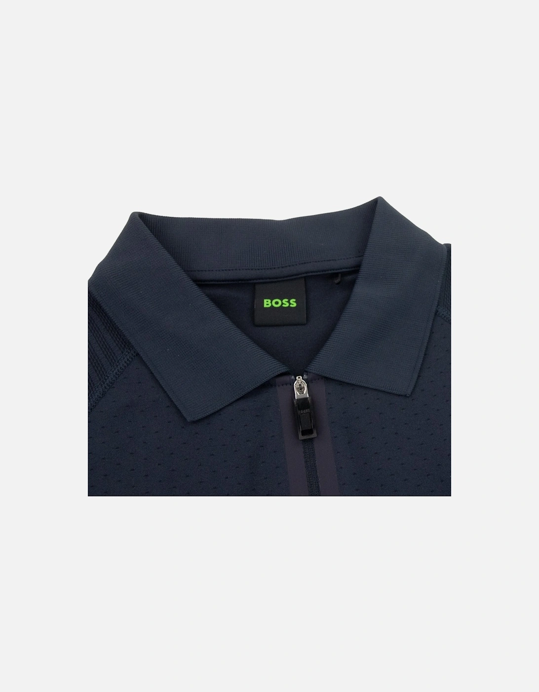 Phileas Half Zip Ss Polo Navy 402