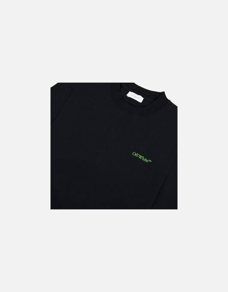 Off White Moon Cam Arrow Skate S/s T Shirt Black/green