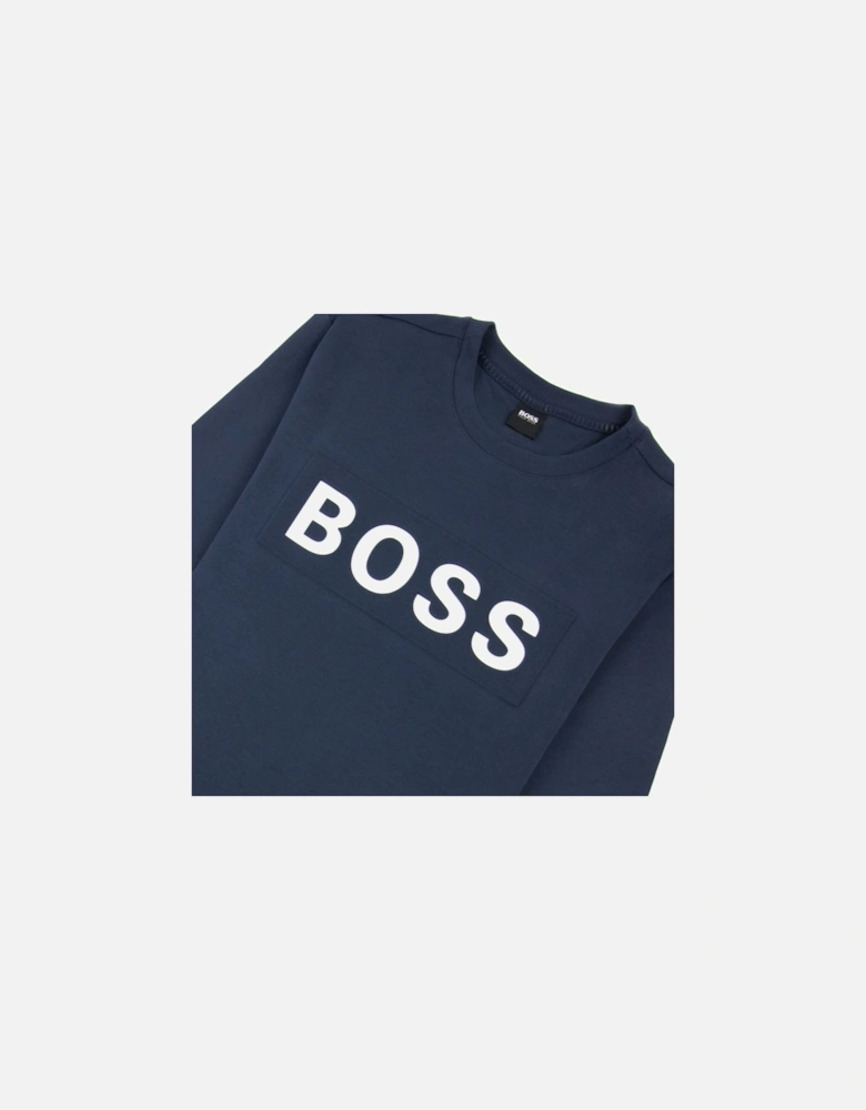 Salbo 1 Printed Logo Sweatshirt Navy 410