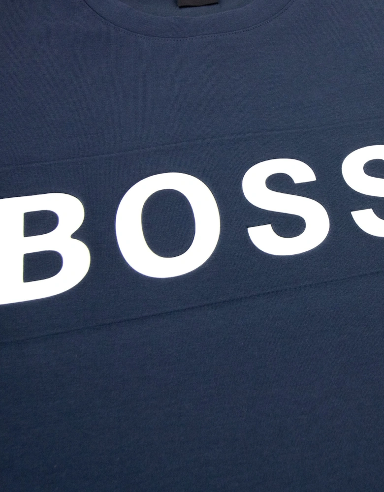 Salbo 1 Printed Logo Sweatshirt Navy 410