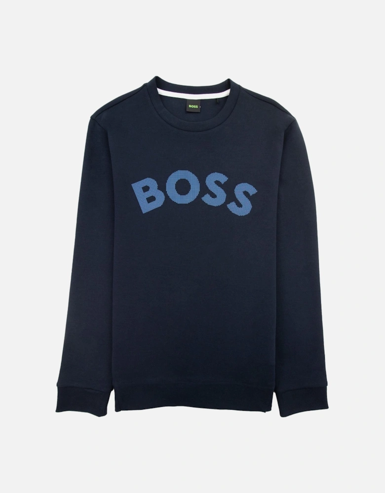 Salbo Iconic Crew Neck Sweat Navy 402