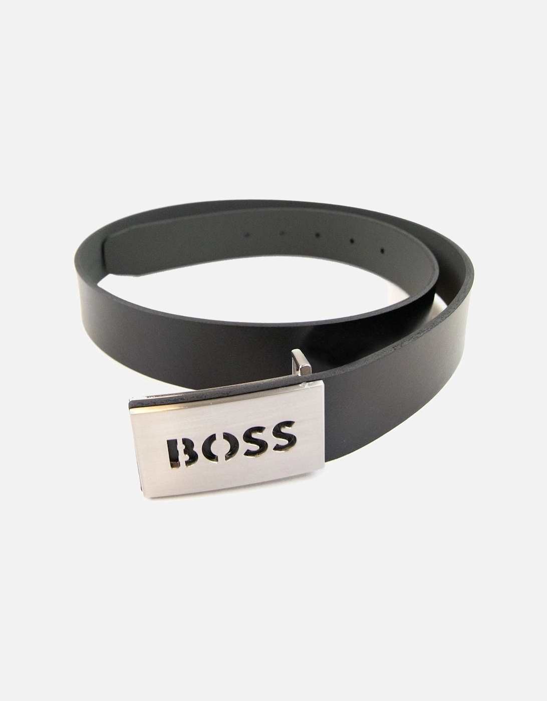 Icon Cut Sz35 Buckle Belt Black 001