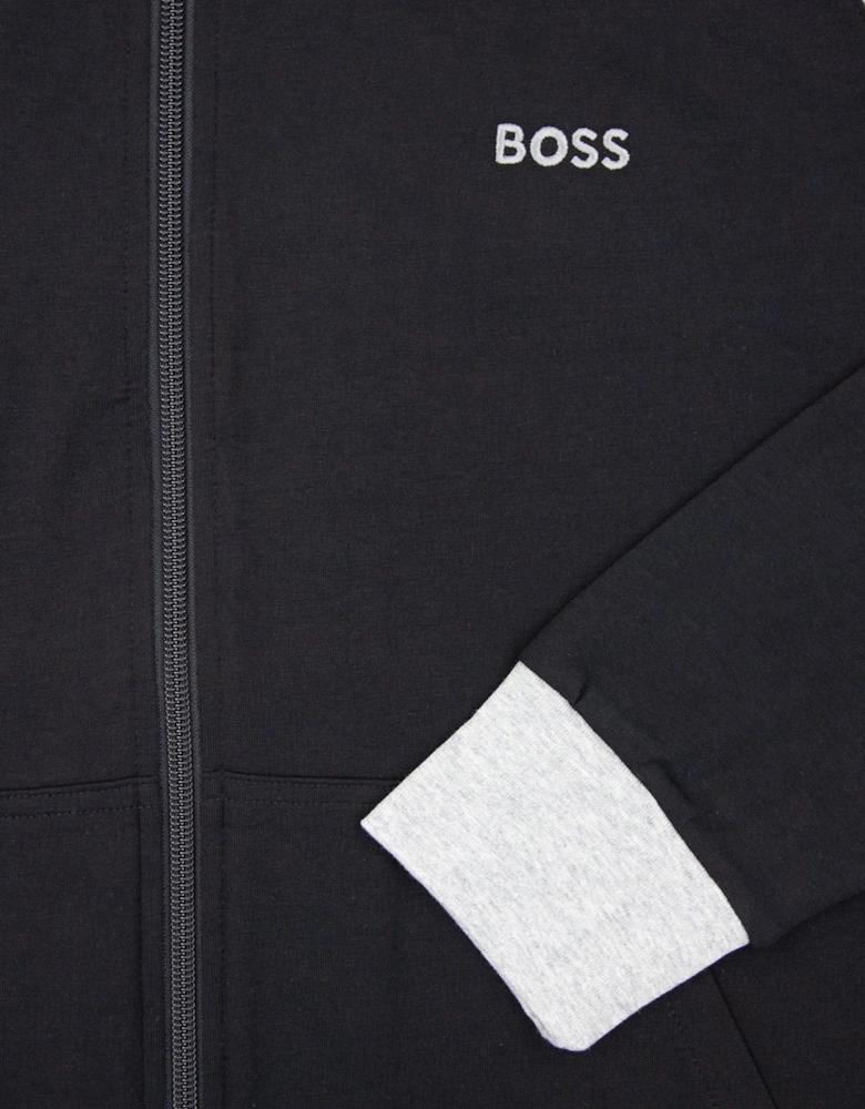 Mix&match Logo Zip Funnel Neck Black 001