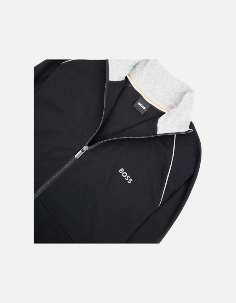 Mix&match Logo Zip Funnel Neck Black 001
