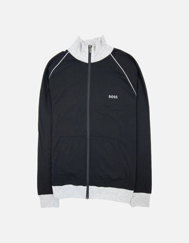 Mix&match Logo Zip Funnel Neck Black 001