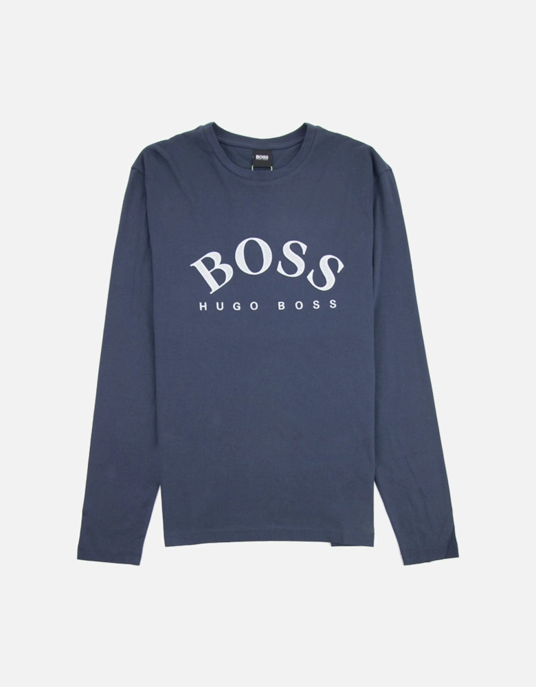 Curved Embroidered Large Logo Togn LS T-Shirt