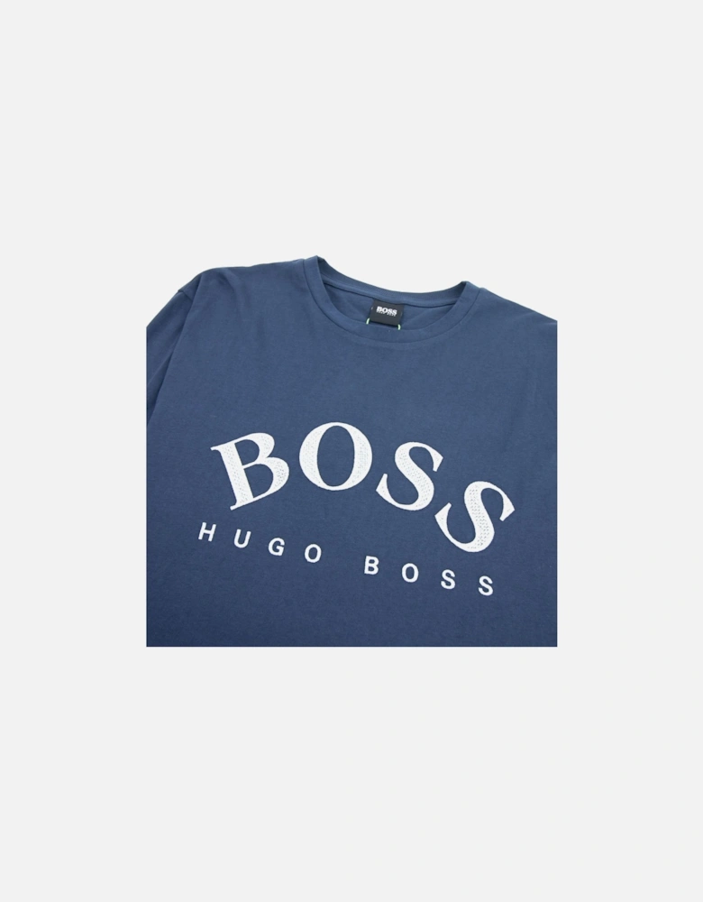 Curved Embroidered Large Logo Togn LS T-Shirt