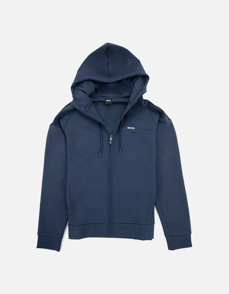 Saggy 1 Logo Zip Up Sweatshirt Navy 410