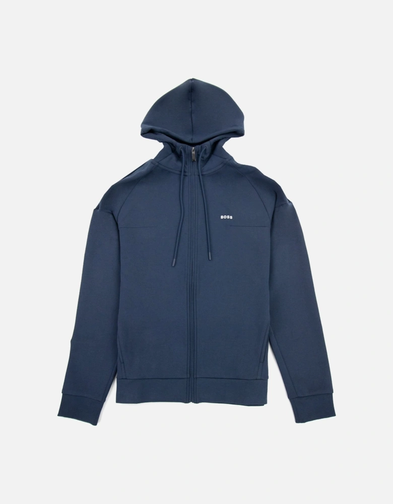 Saggy 1 Logo Zip Up Sweatshirt Navy 410