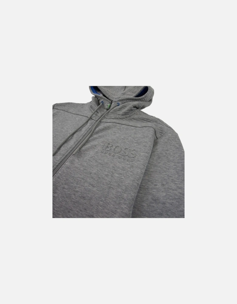 Saggy Embossed Logo Hoodie Grey