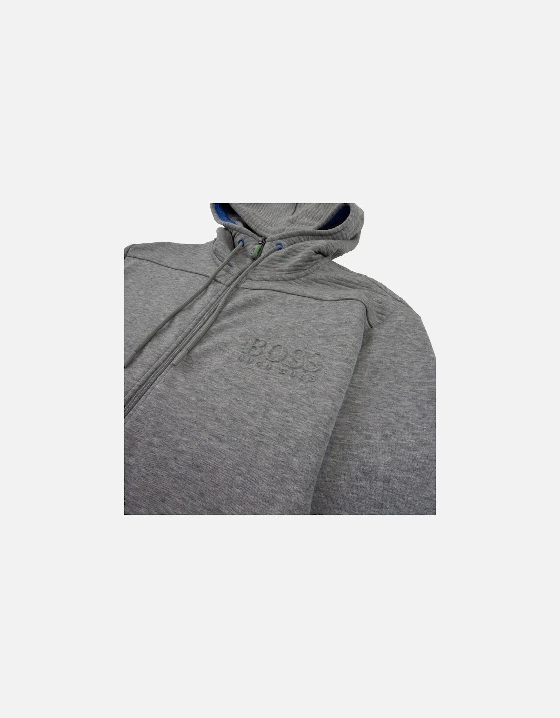 Saggy Embossed Logo Hoodie Grey