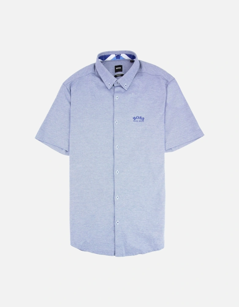 Biadia R Curved Logo S/s Shirt Blue 438