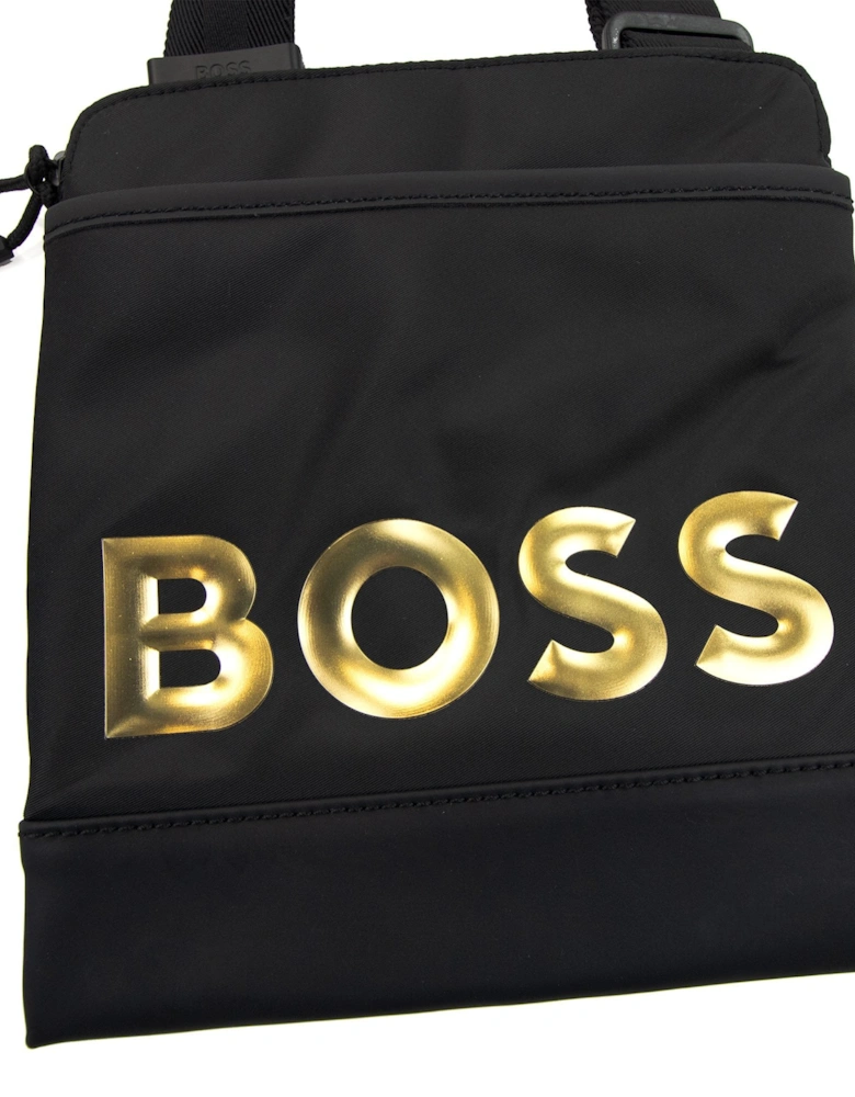 Holiday Mettalic Logo Enveloped Bag Black 001