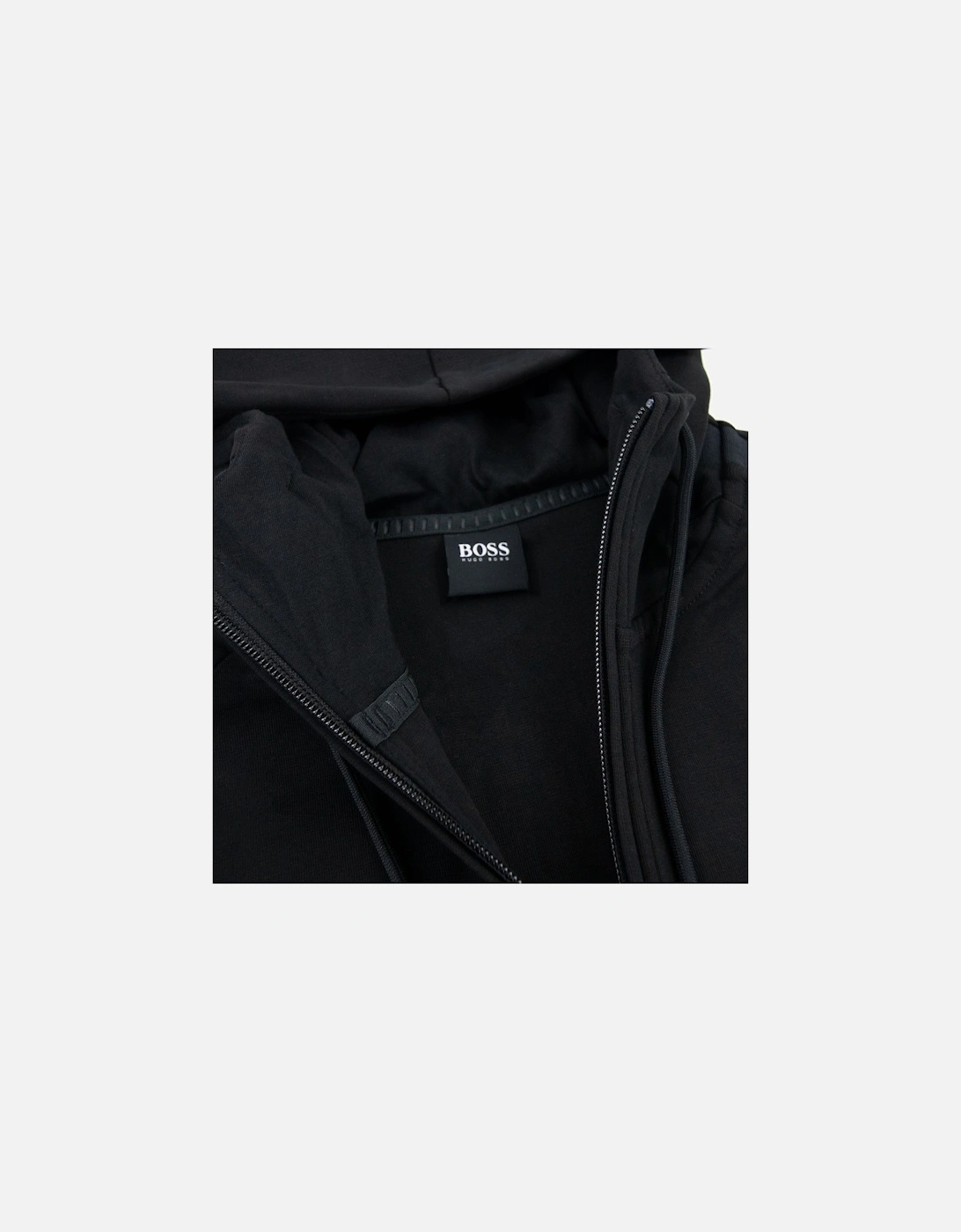 Saggy 1 Logo Zip Up Sweatshirt Black 001