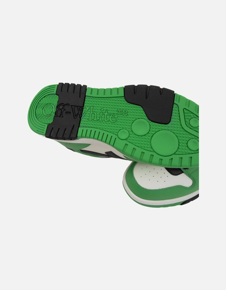 Off White Out Of Office Calf Leather Sneaker Green/Black
