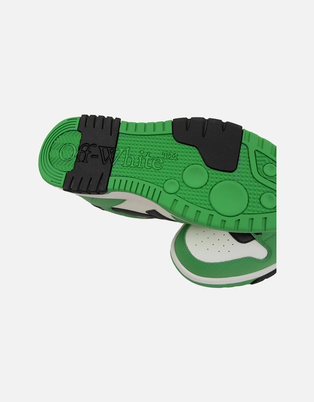 Off White Out Of Office Calf Leather Sneaker Green/Black