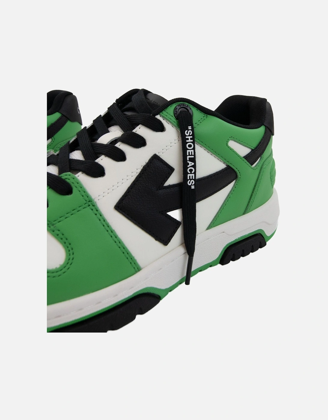 Off White Out Of Office Calf Leather Sneaker Green/Black