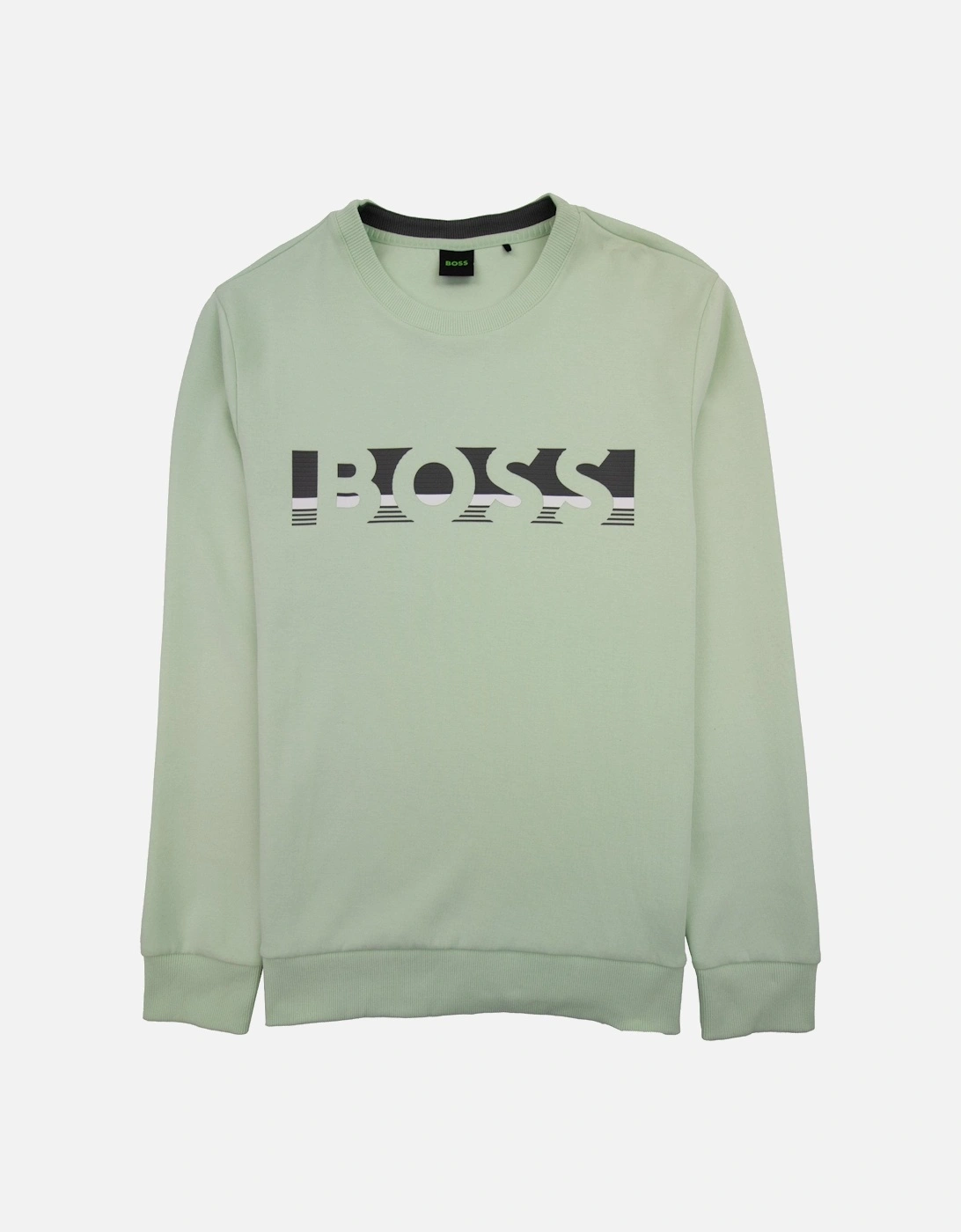 Salbo 1 Broken Logo Crewneck Sweatshirt Pastel Green 361, 5 of 4