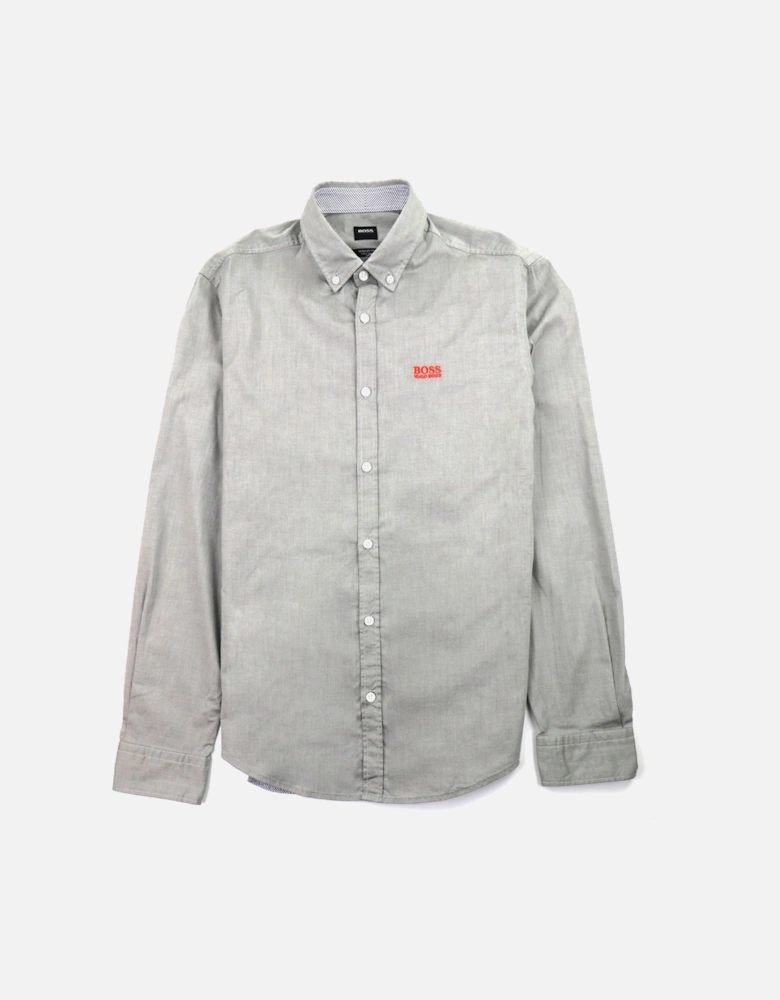 Biado Regular Fit Long Sleeve Shirt Grey