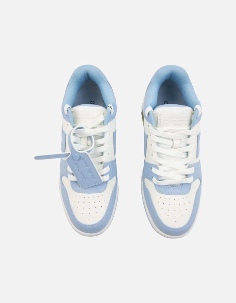 Off White Out Of Office Calf Leather Sneaker White/Light Blue