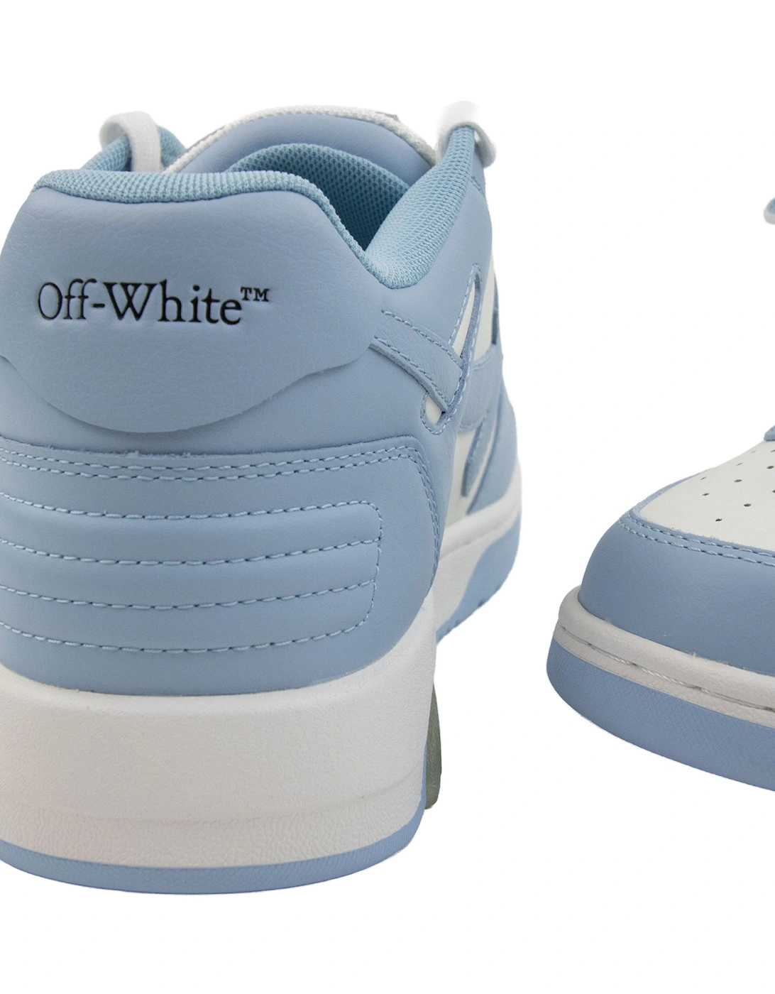 Off White Out Of Office Calf Leather Sneaker White/Light Blue