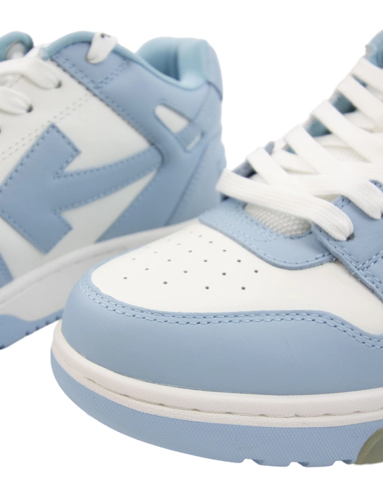 Off White Out Of Office Calf Leather Sneaker White/Light Blue