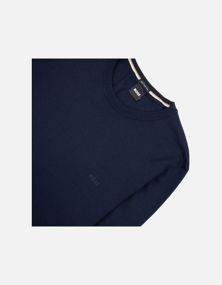Botto-l Embroidered Logo With Responsible Wool Swe Dark Navy 404