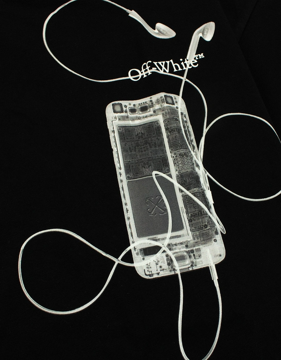 Off White Scan Arr Over S/s T Shirt Black/grey