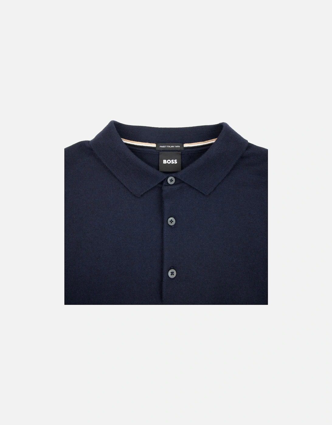 Bono-l Embroidered Logo Knitted Polo Dark Navy 404