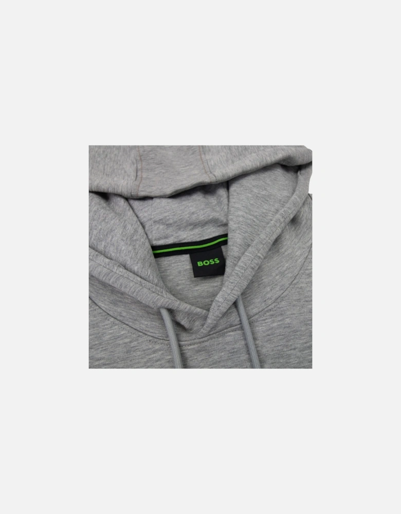 Soody 2 Curved Logo Hooded Sweatshirt Grey 059