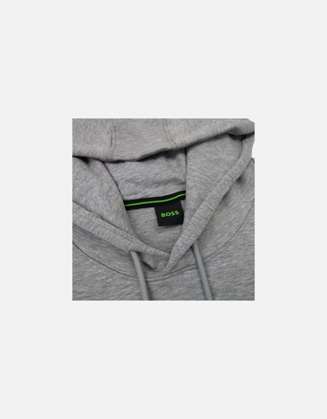 Soody 2 Curved Logo Hooded Sweatshirt Grey 059
