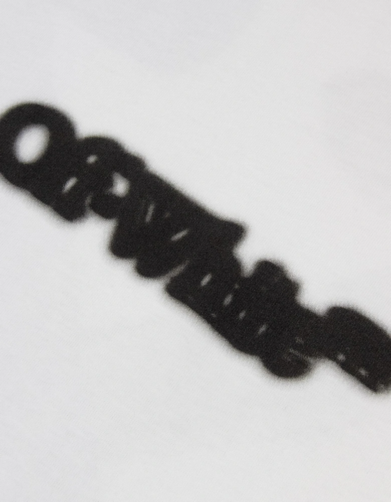 Off White Spray Arrow Slim S/s T-shirt White