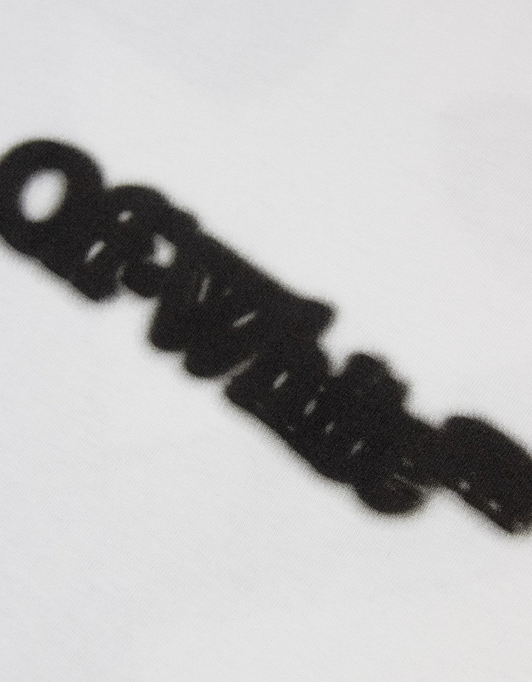 Off White Spray Arrow Slim S/s T-shirt White