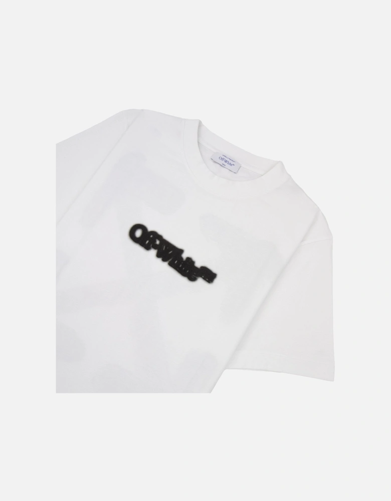 Off White Spray Arrow Slim S/s T-shirt White