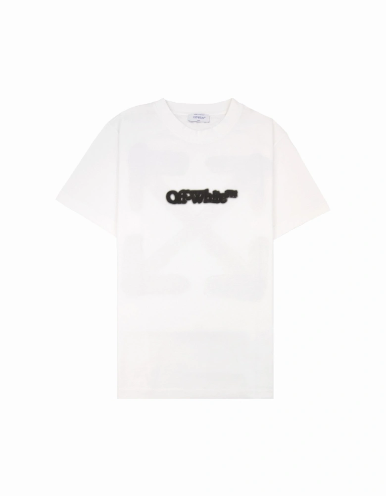 Off White Spray Arrow Slim S/s T-shirt White