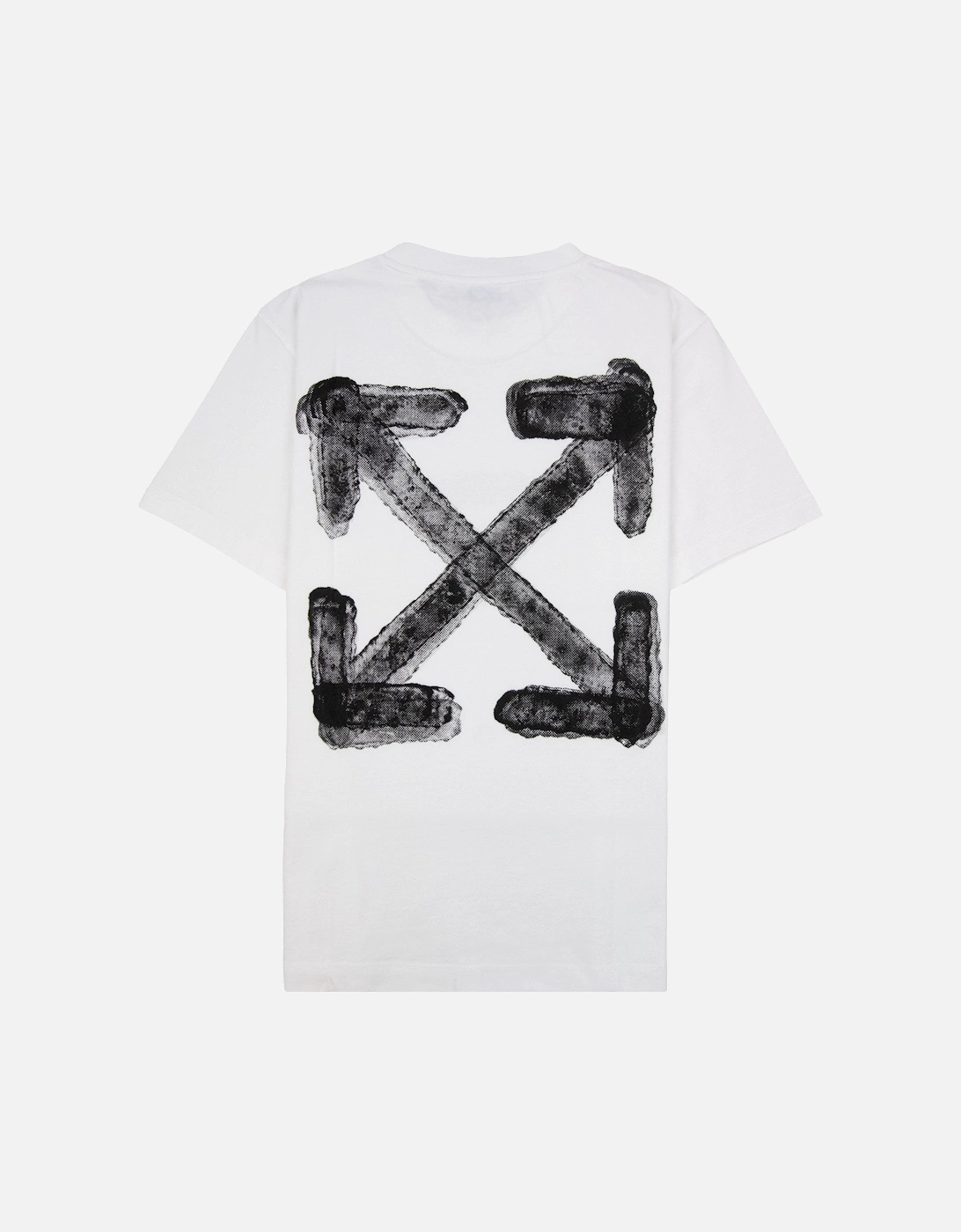 Off White Spray Arrow Slim S/s T-shirt White