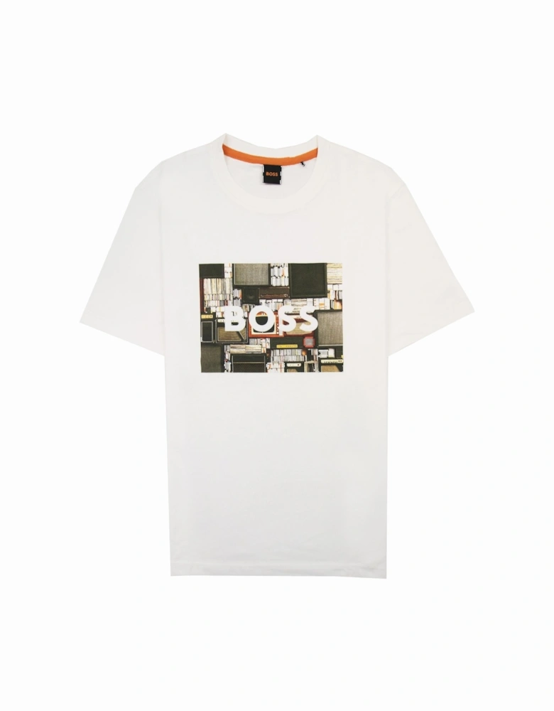 Tee Heavy Boss Seasonal Artwork T Shirt White 101