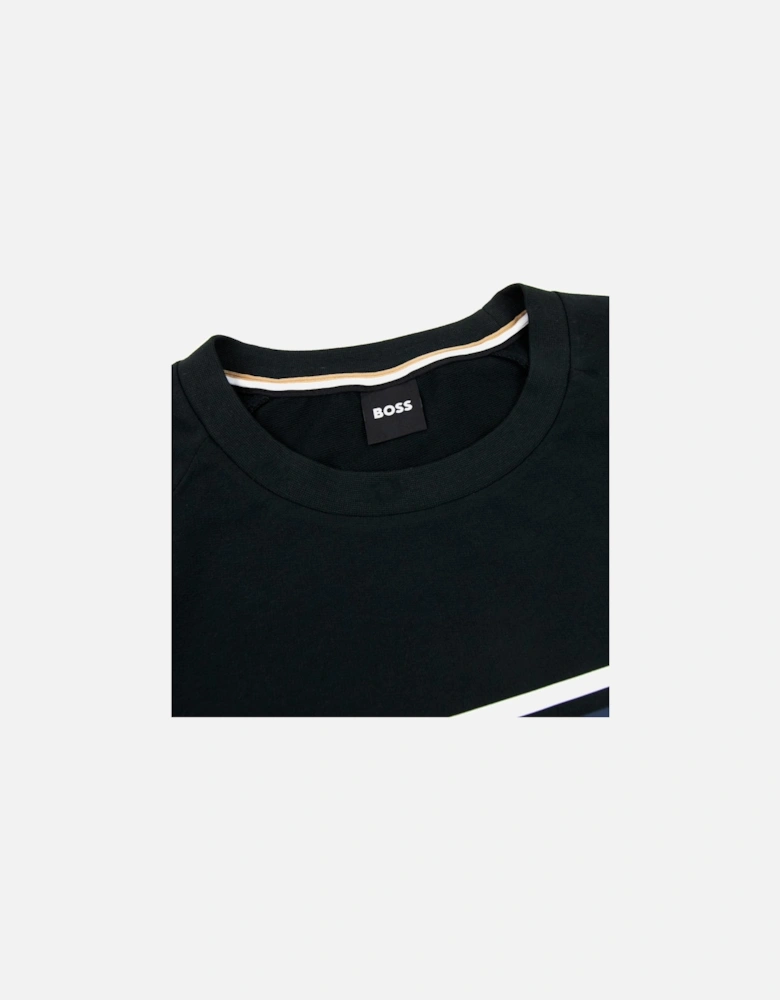 Authentic Logo Crewneck Sweatshirt Black 001
