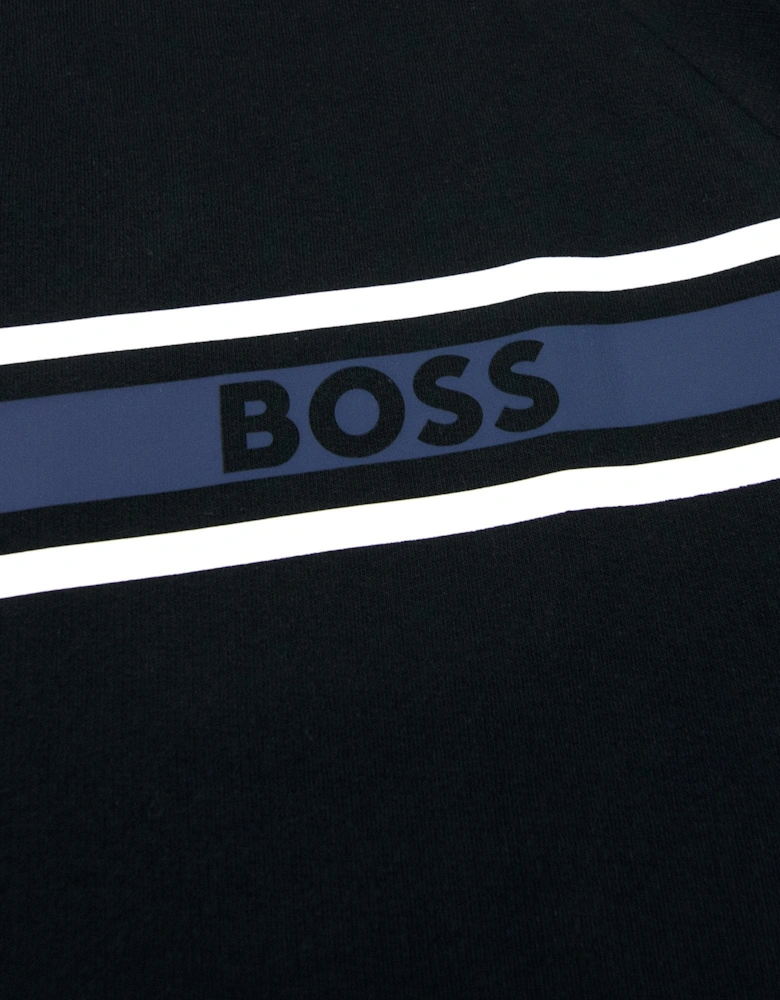 Authentic Logo Crewneck Sweatshirt Black 001