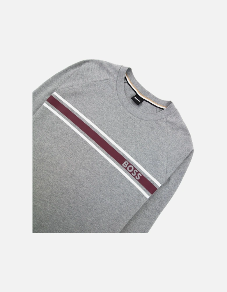 Authentic Logo Crewneck Sweatshirt Grey 033