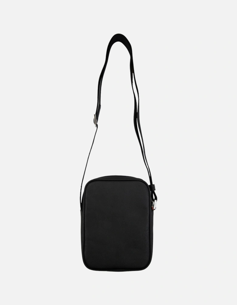 Zair Ns Zip Logo Detail Reporter Bag Black 001