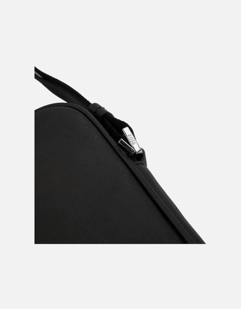 Zair Ns Zip Logo Detail Reporter Bag Black 001