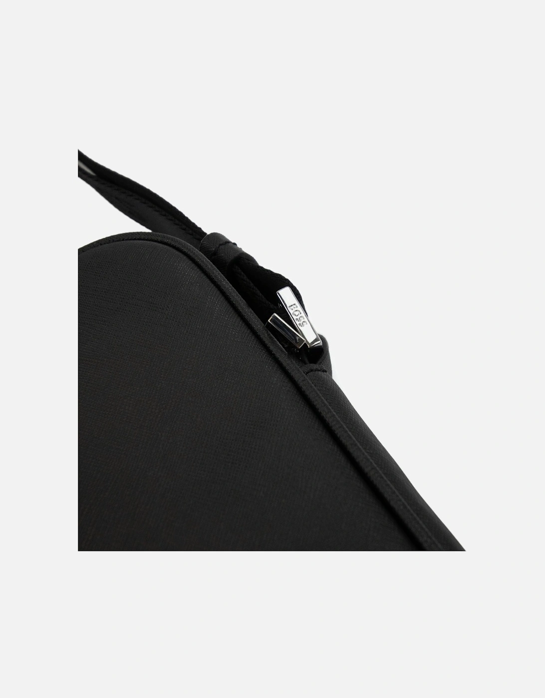 Zair Ns Zip Logo Detail Reporter Bag Black 001