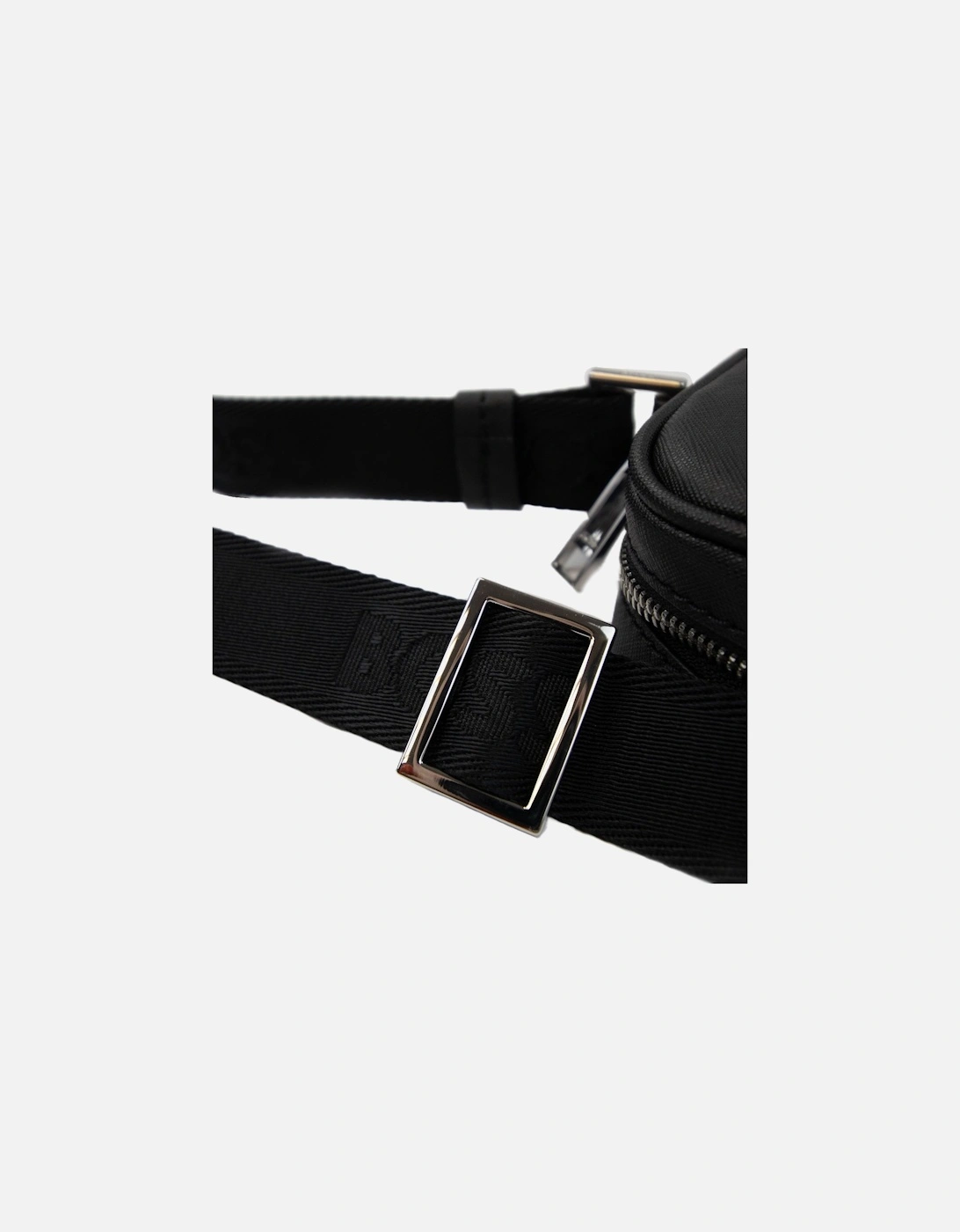 Zair Ns Zip Logo Detail Reporter Bag Black 001