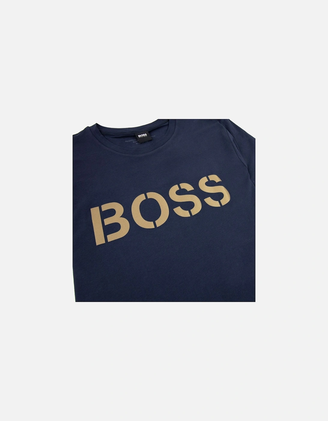 Rn Special Striped Logo T Shirt Dark Navy 403