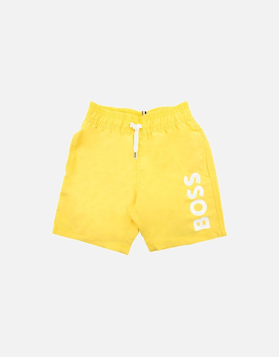 Kids Infant Logo Swim Shorts Yellow 528, 5 of 4