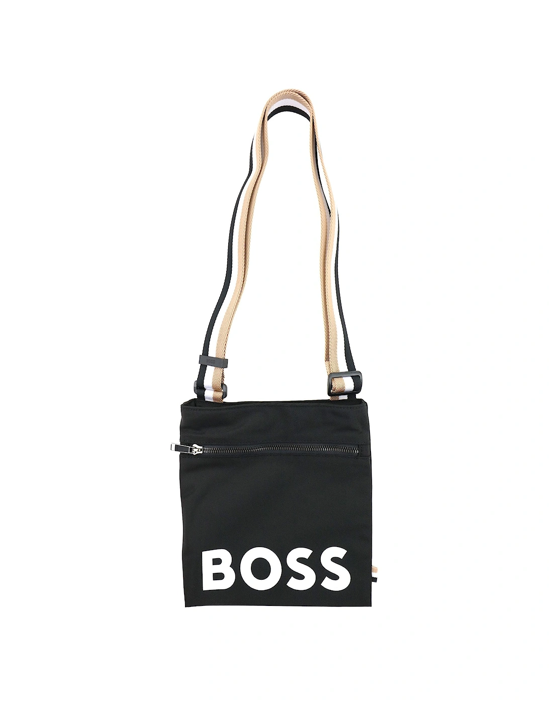 Men's Hugo Boss Catch Printed Logo Envelope Bag Black/white - Black/Multi - Size: OS