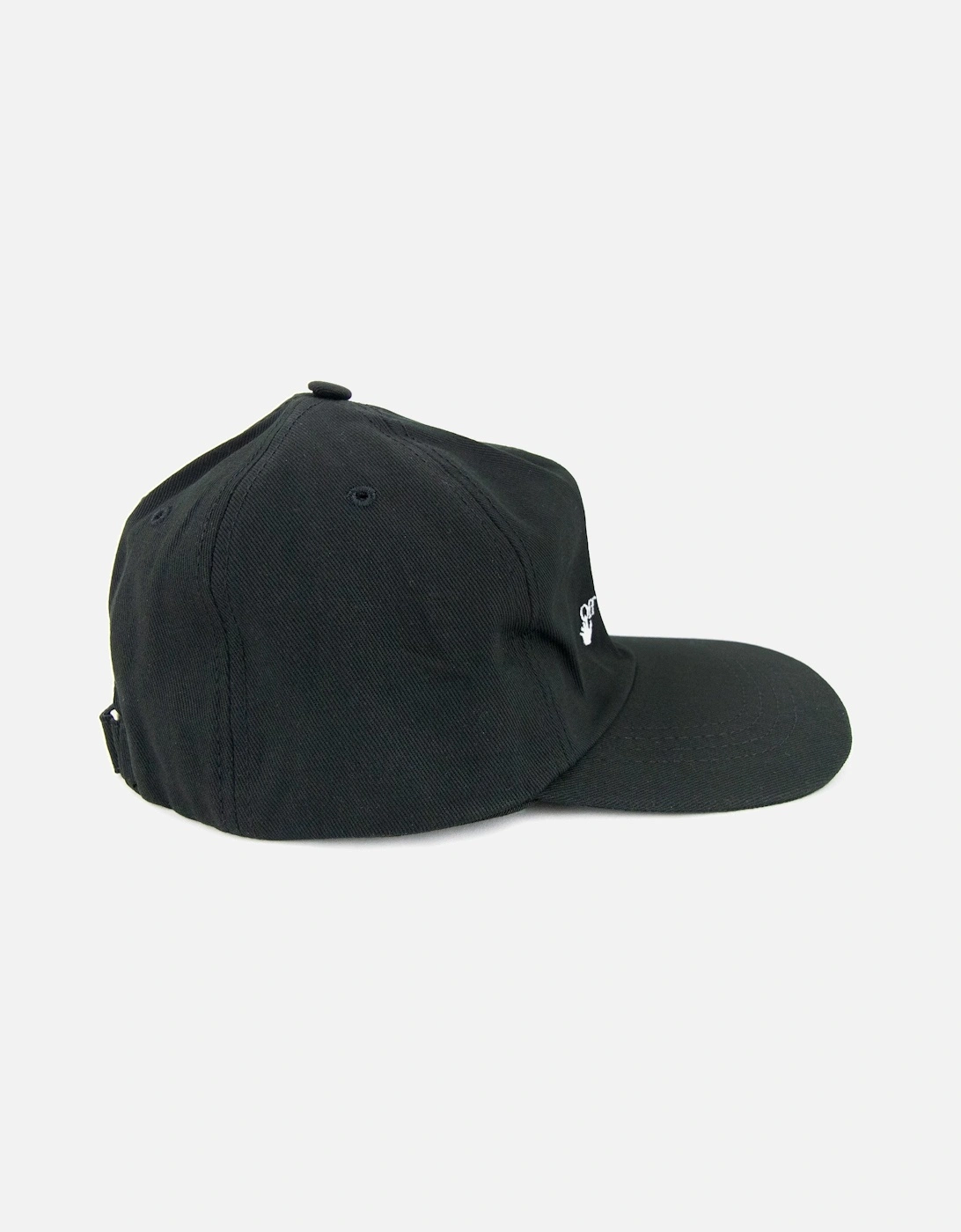 Off White Logo Embroidered Baseball Cap Black/white